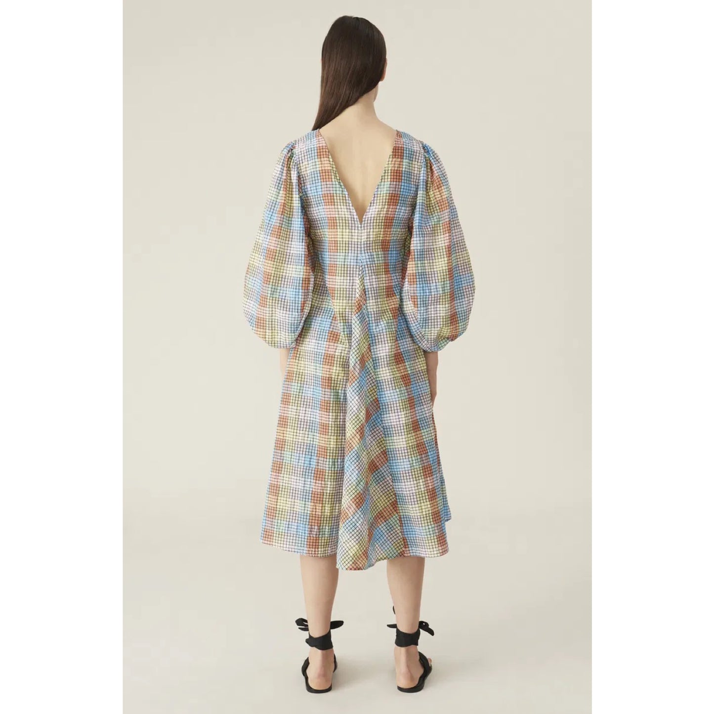 Ganni Seersucker Dress