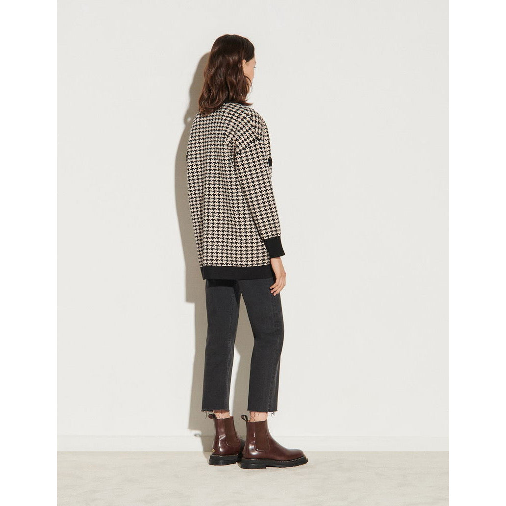 Sandro Houndstooth Cardigan