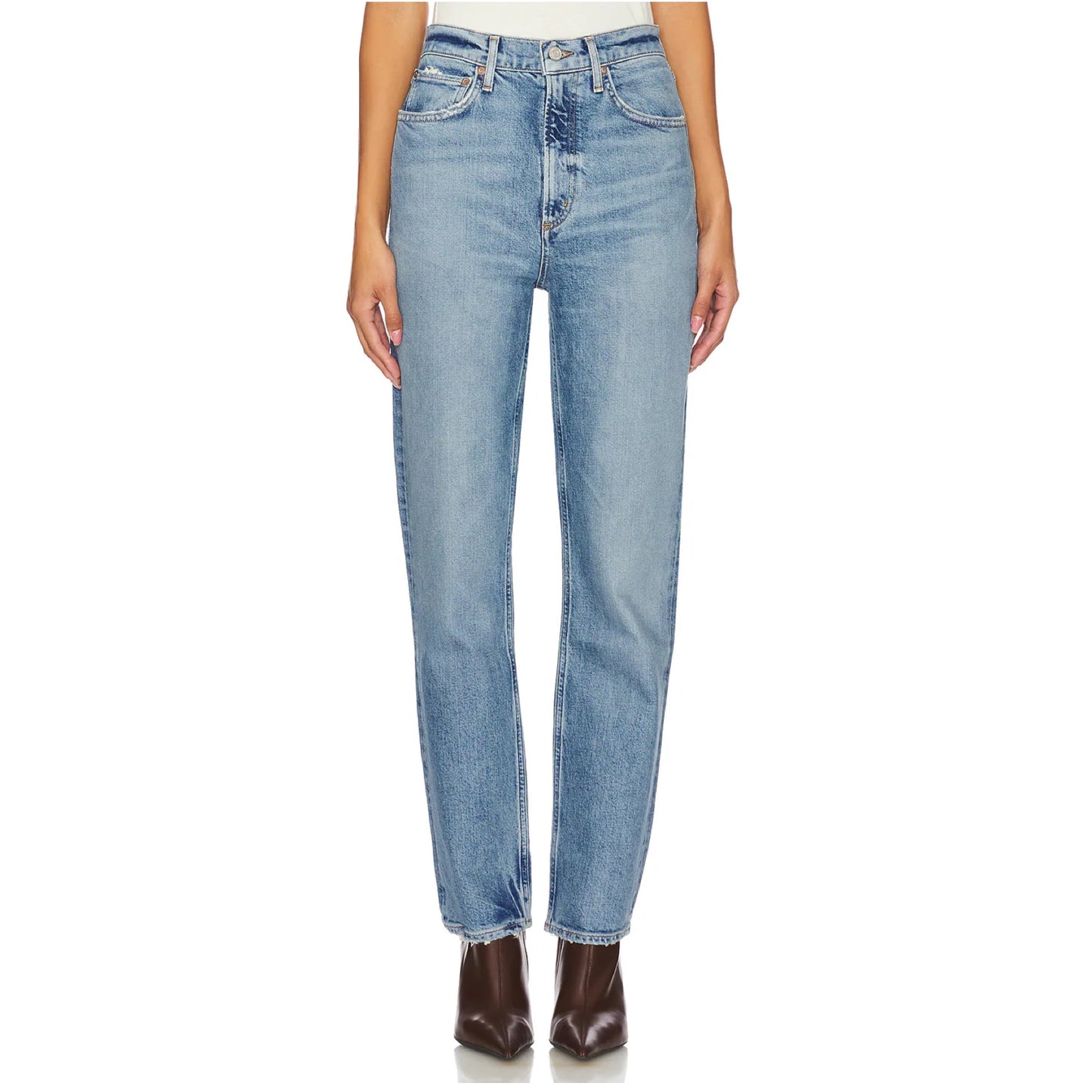 AGOLDE High Rise Stovepipe Jeans