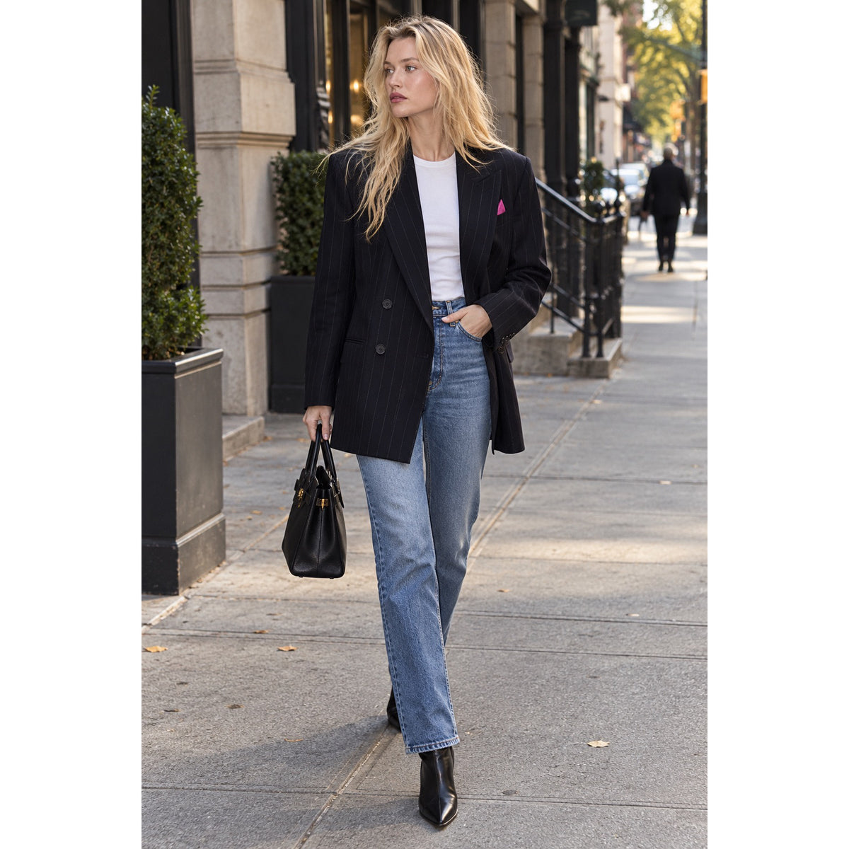 Sandro Pinstripe Blazer