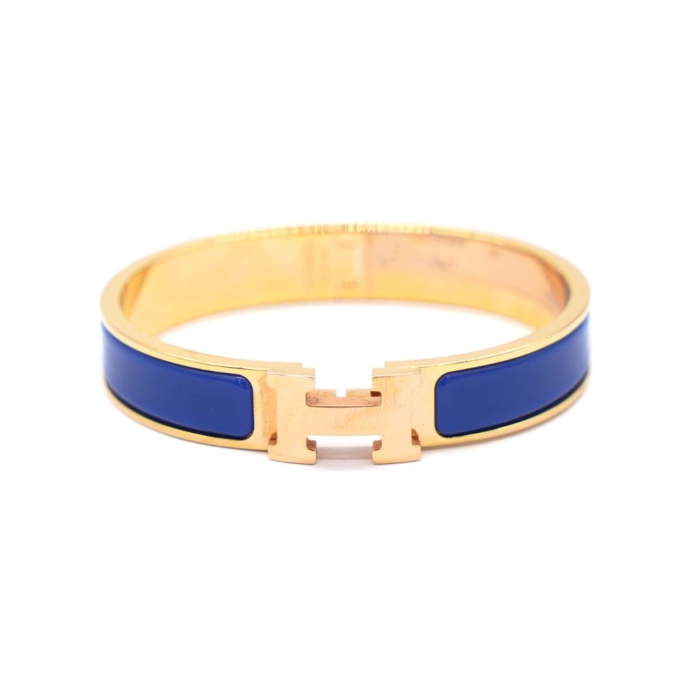 Hermes Blue Click H Bracelet