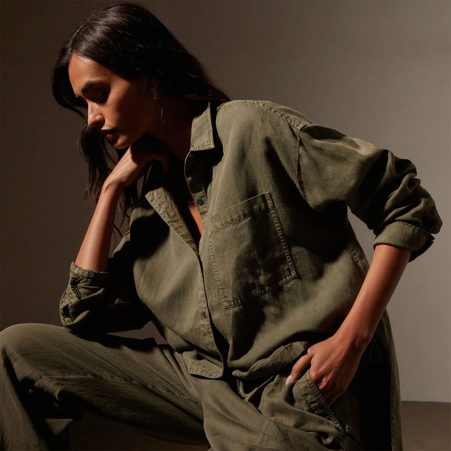 James Perse Cotton-Linen Shirt