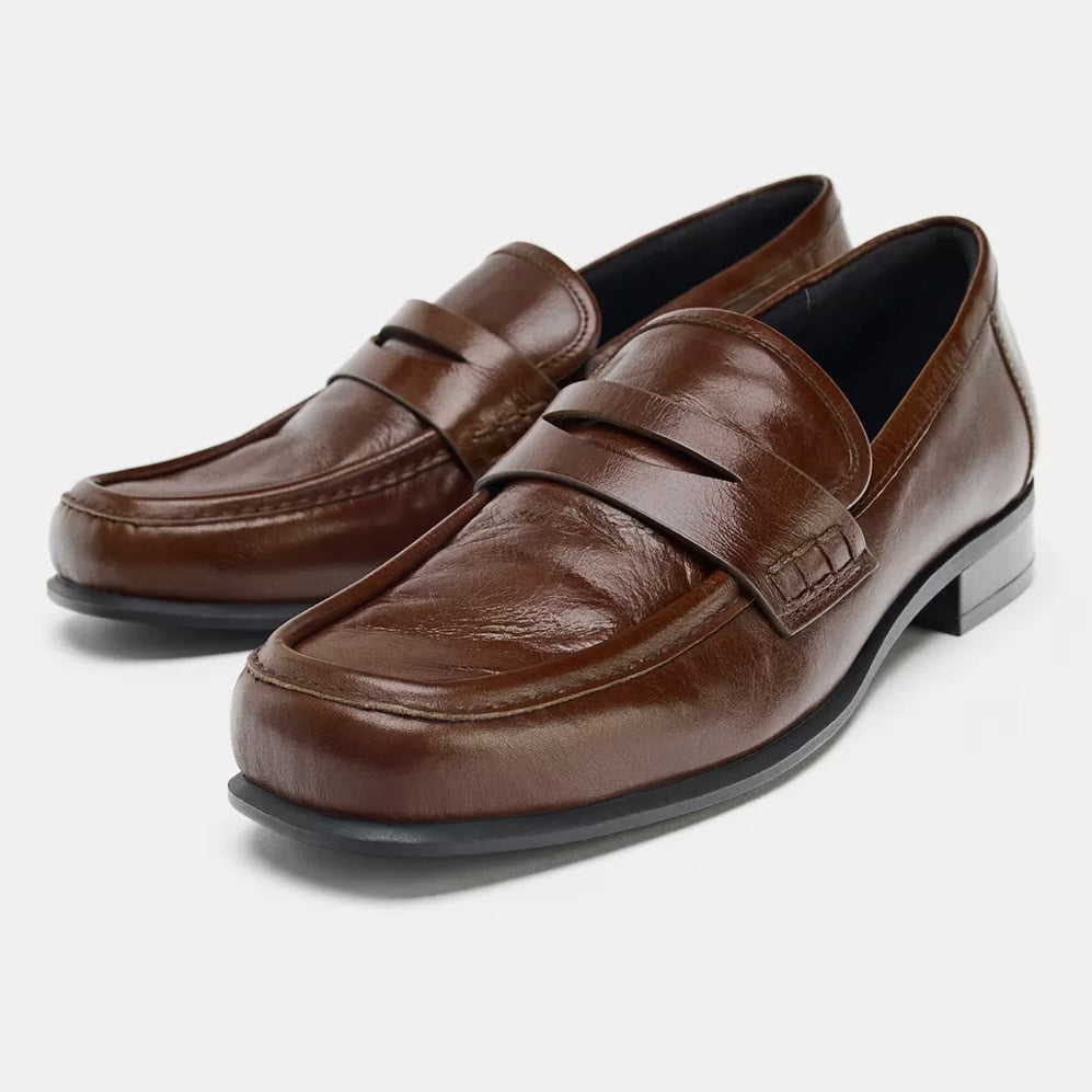 Zara Leather Loafers