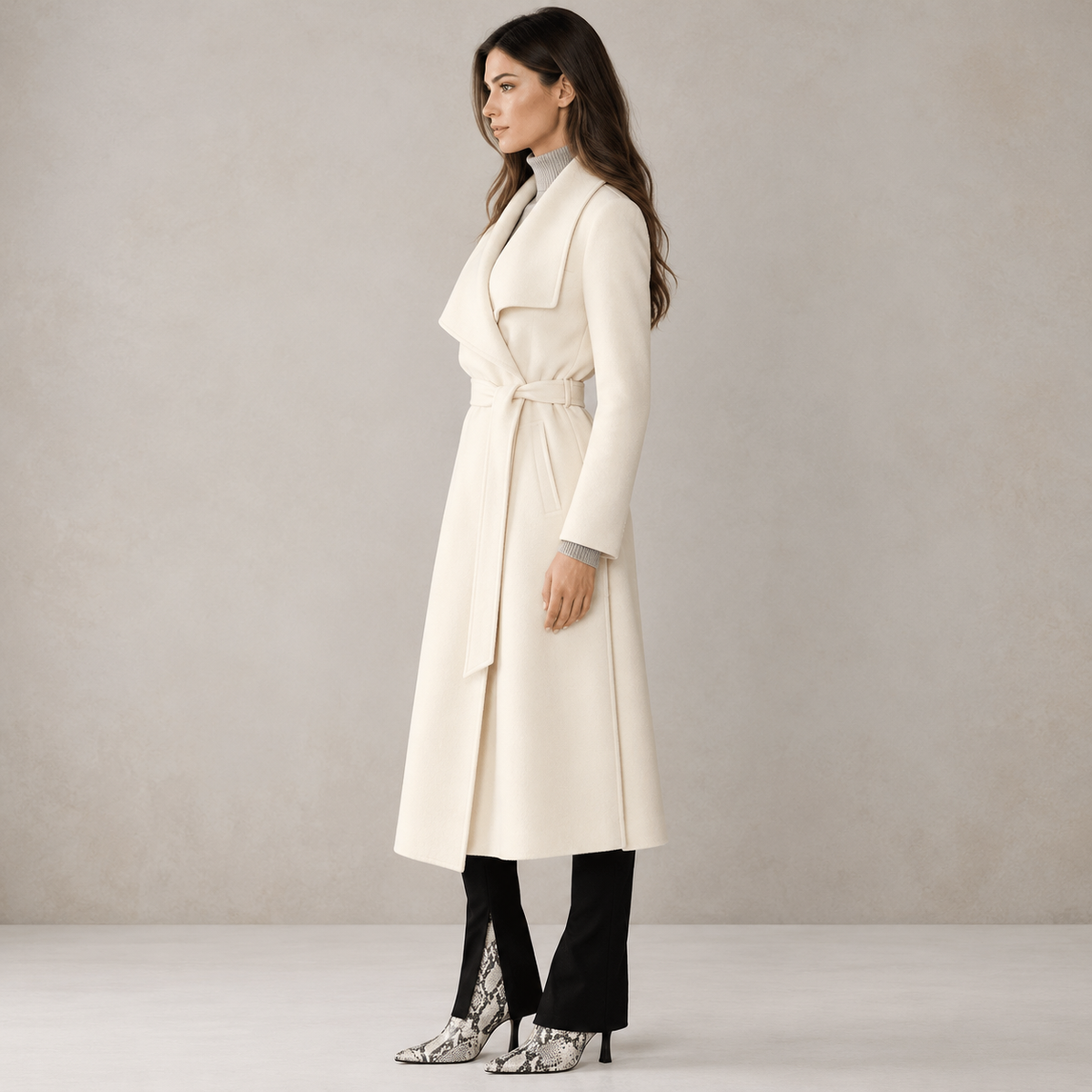 Soia & Kyo Wool Wrap Coat