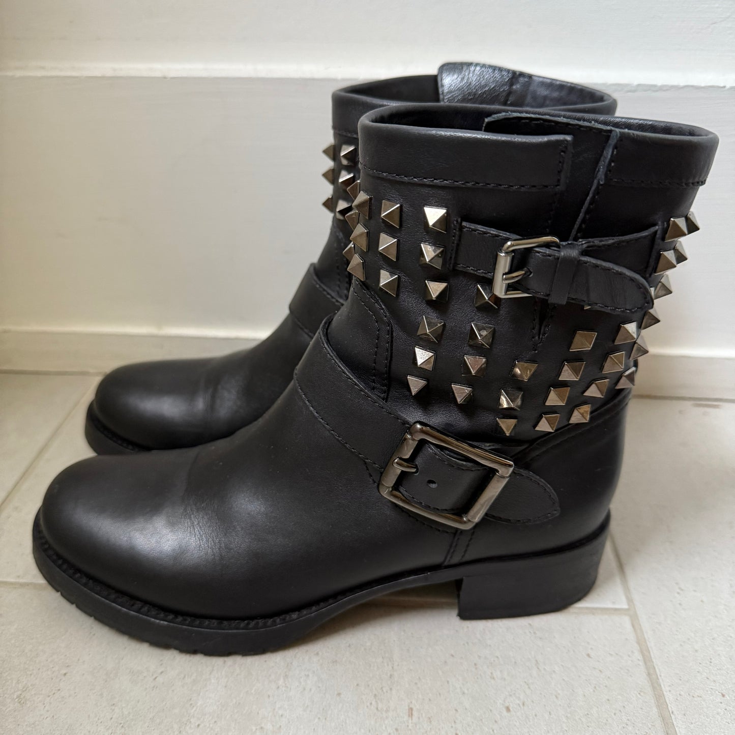Valentino Rockstud Biker Boots