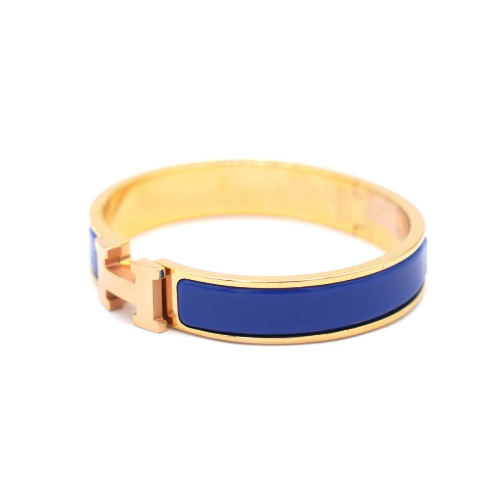 Hermes Blue Click H Bracelet
