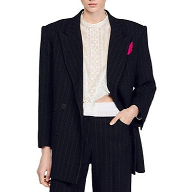 Sandro Pinstripe Blazer
