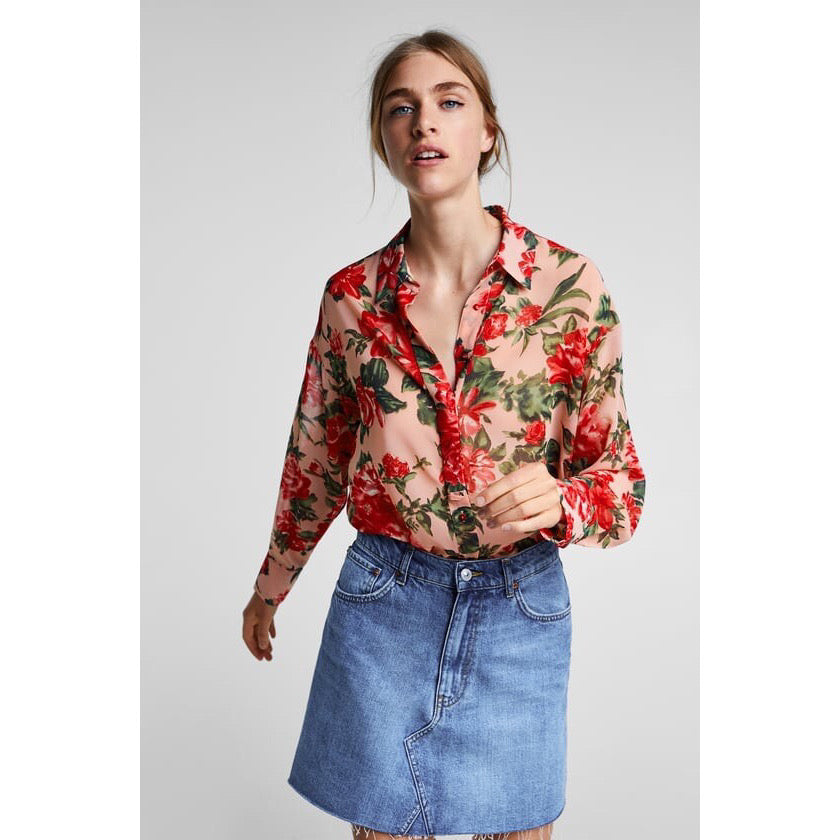 Zara Floral Blouse