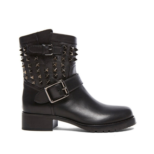 Valentino Rockstud Biker Boots