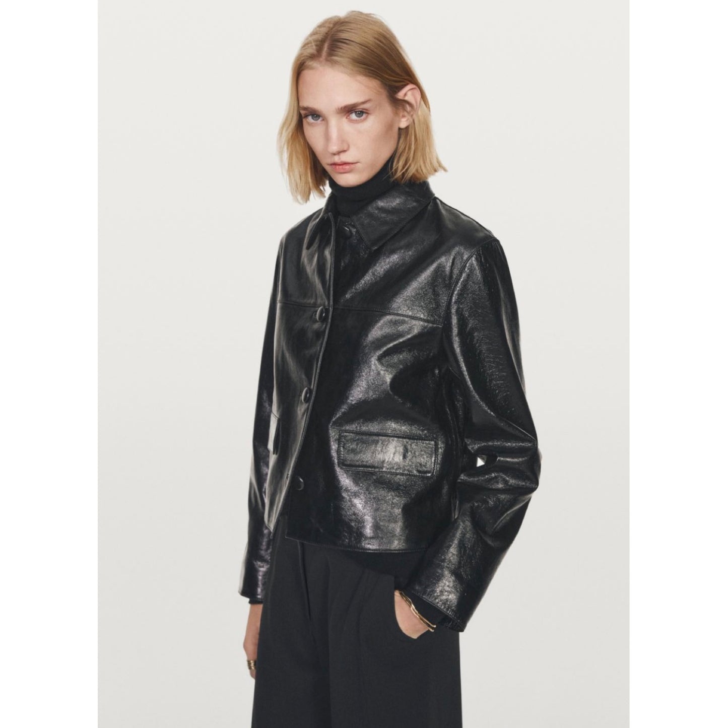 Massimo Dutti Leather Jacket