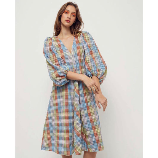Ganni Seersucker Dress