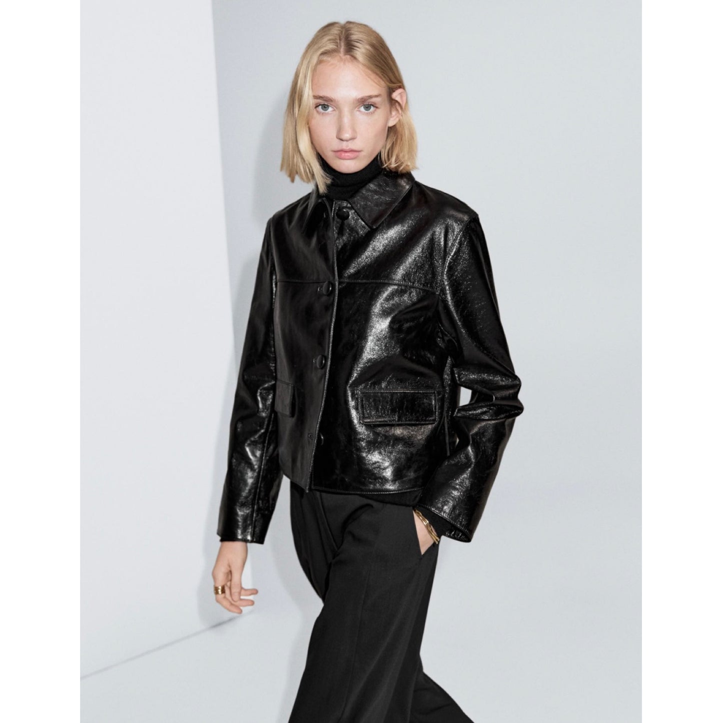 Massimo Dutti Leather Jacket
