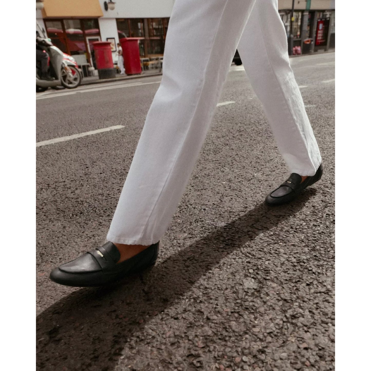 Zara Leather Penny Loafers