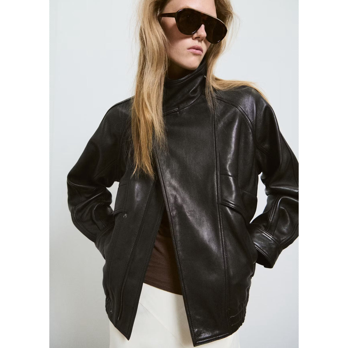 Mango Leather Jacket