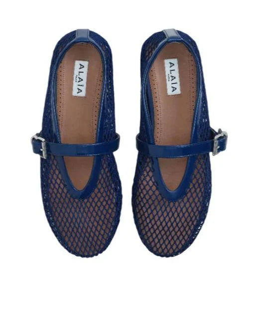 Alaia Fishnet Flats in Fishnet