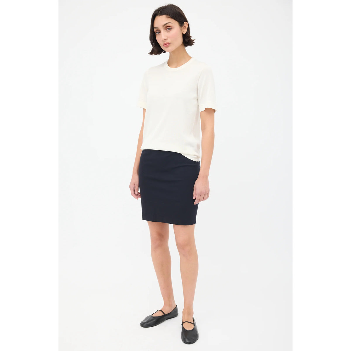 The Row Black Skirt
