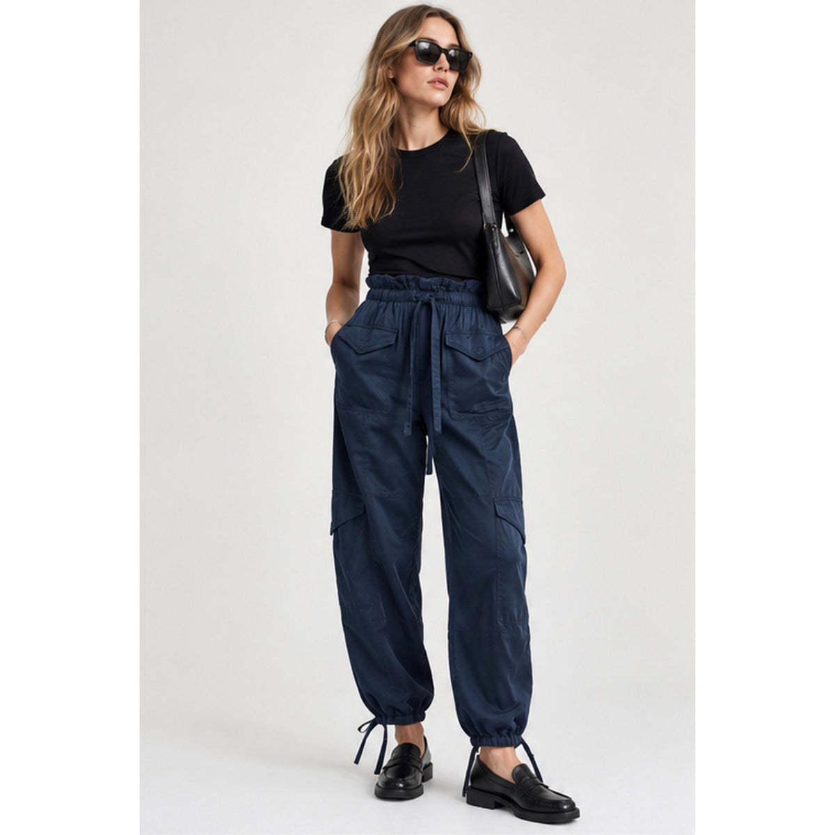Ganni Satin Cargo Pants