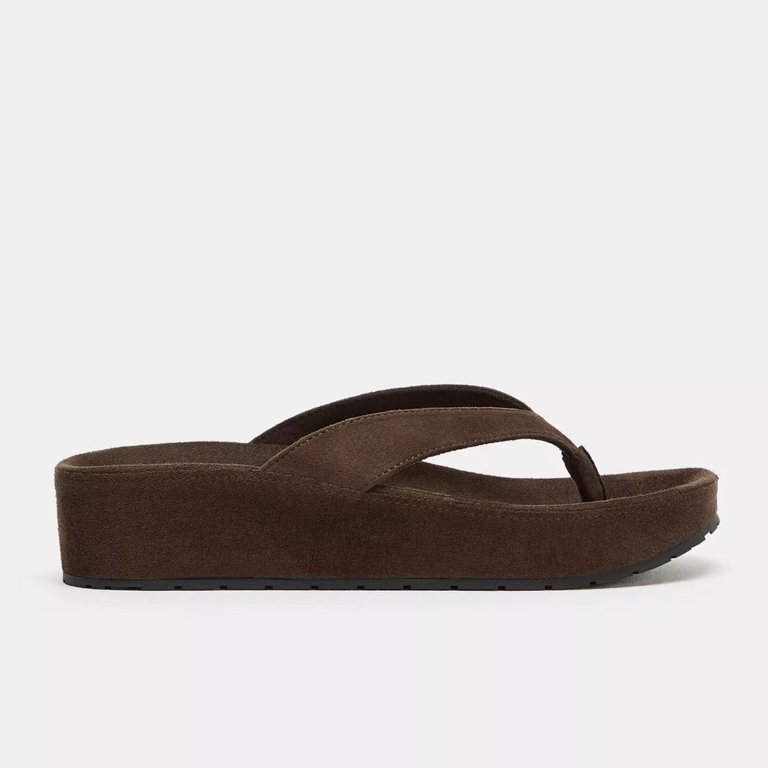 Zara Suede Flip Flops