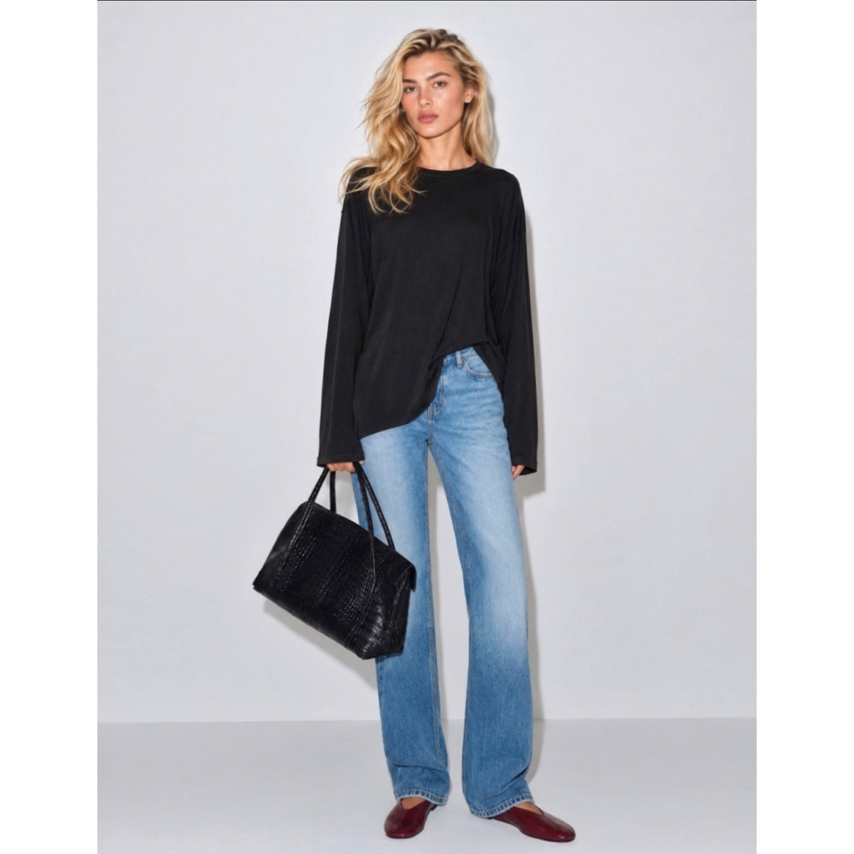 Reformation Wren Long Sleeve Tee