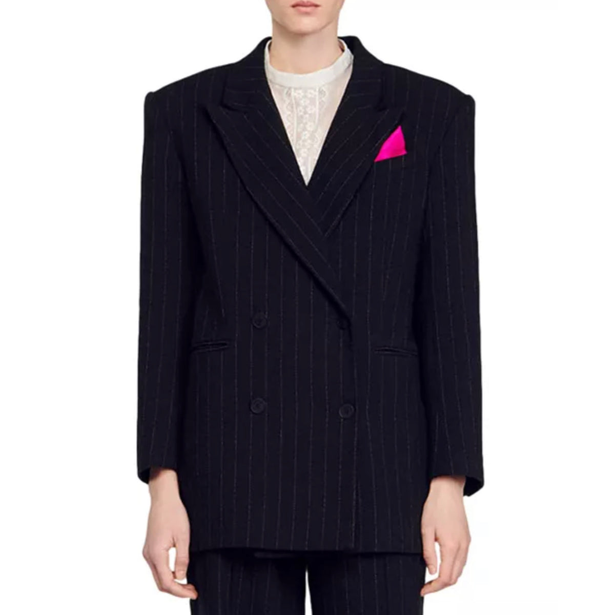 Sandro Pinstripe Blazer