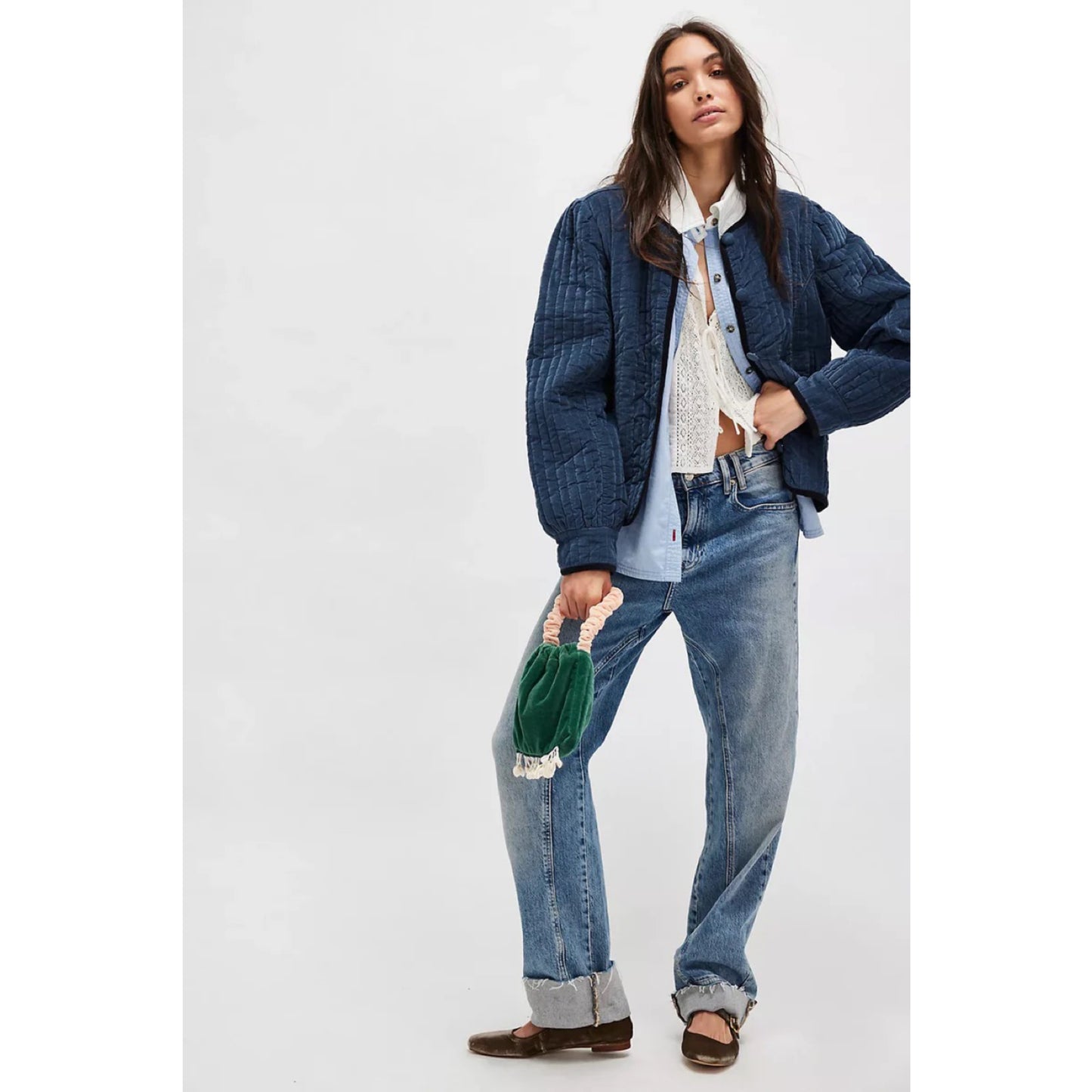 Free People Quilted Jacket