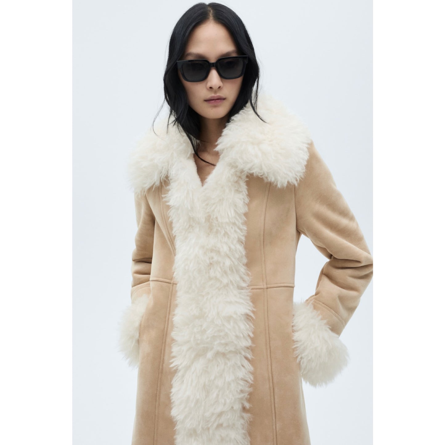 Mango Shearling Coat