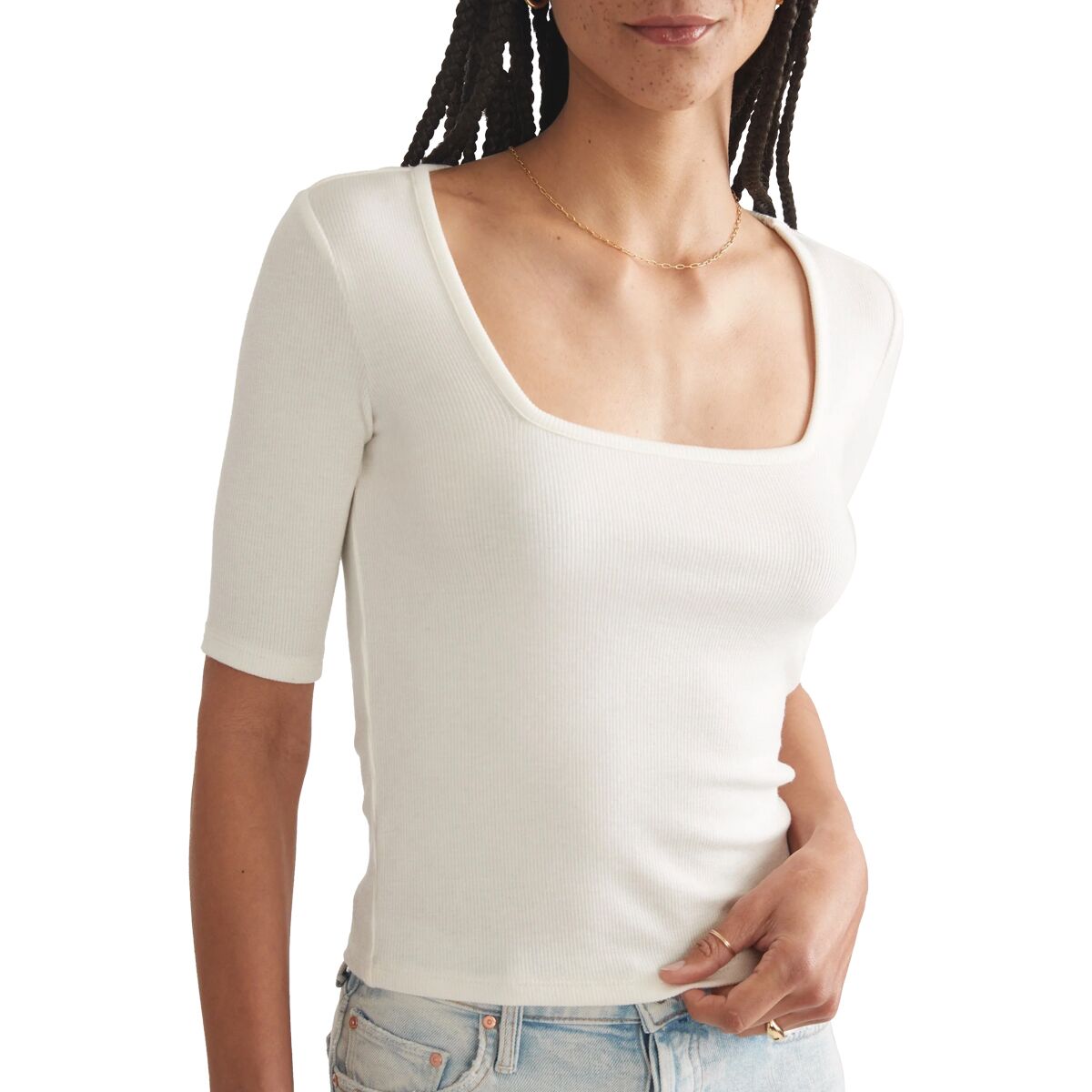 Marine Layer Ribbed Top