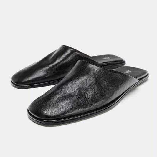 Zara Leather Mules
