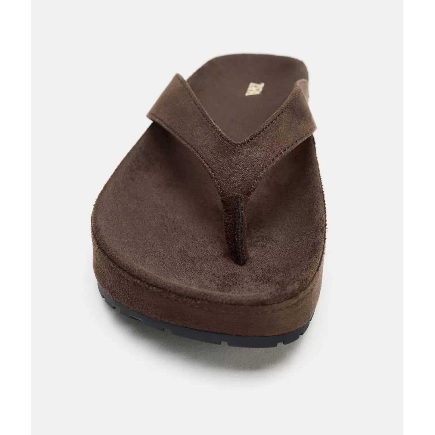 Zara Suede Flip Flops