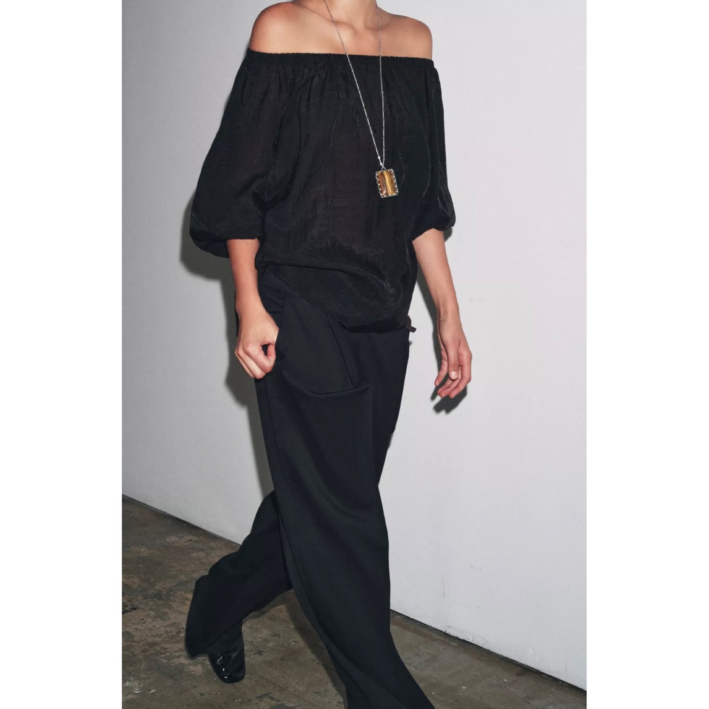 Zara Cold Shoulder Top