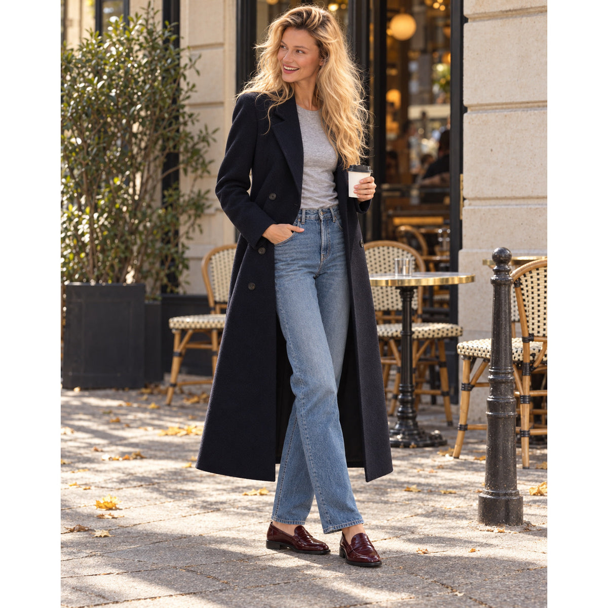 Theory Wool-Cashmere Coat