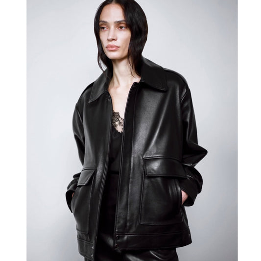 Nour Hammour Leather Jacket