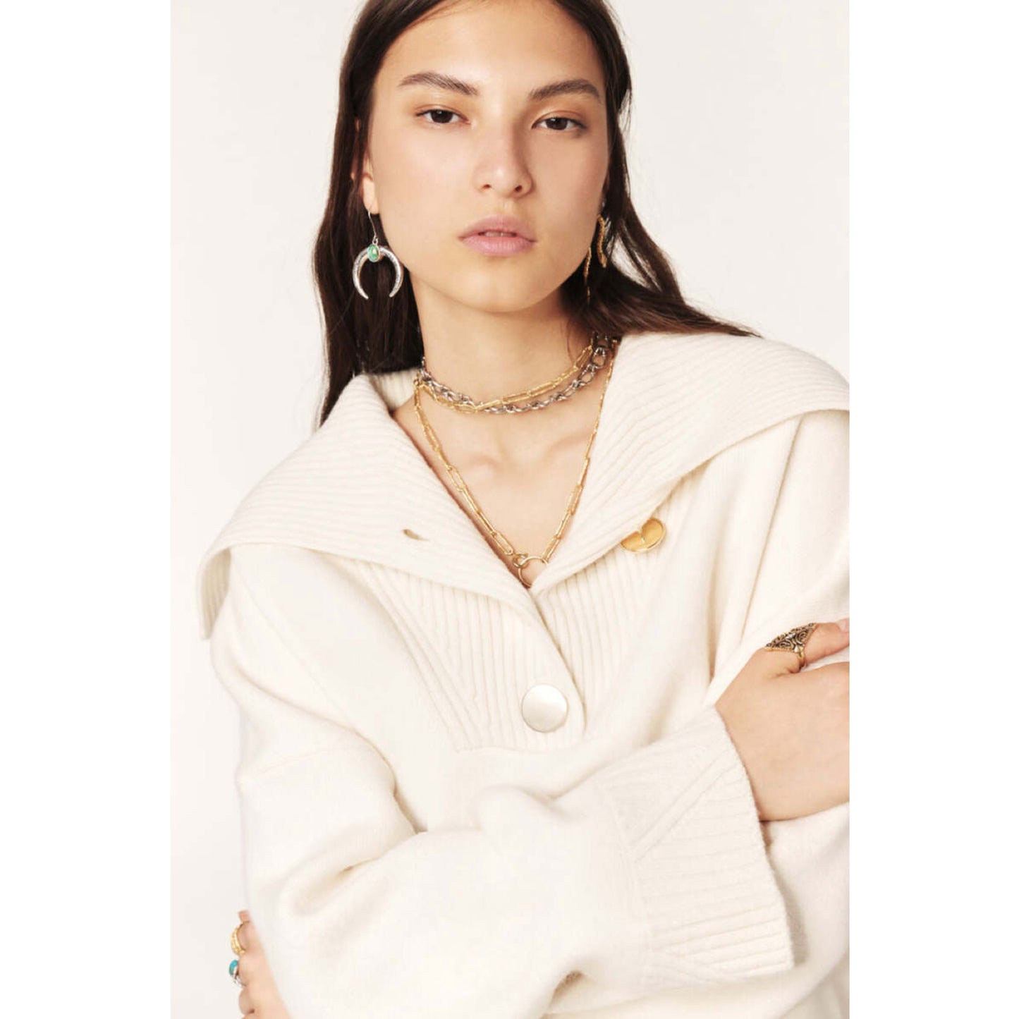 Ba&sh Cream Sweater
