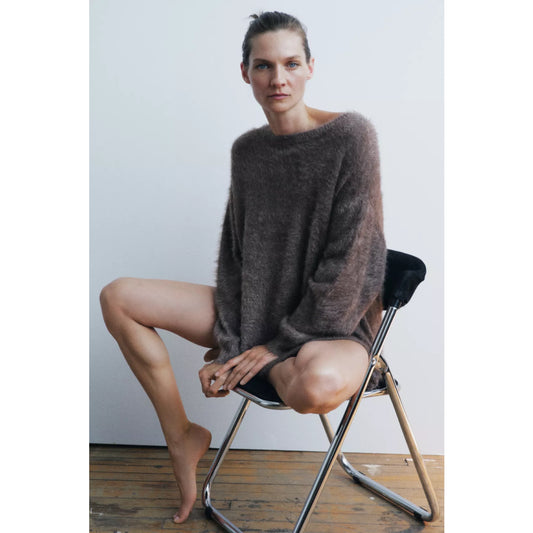 Zara Faux Fur Sweater