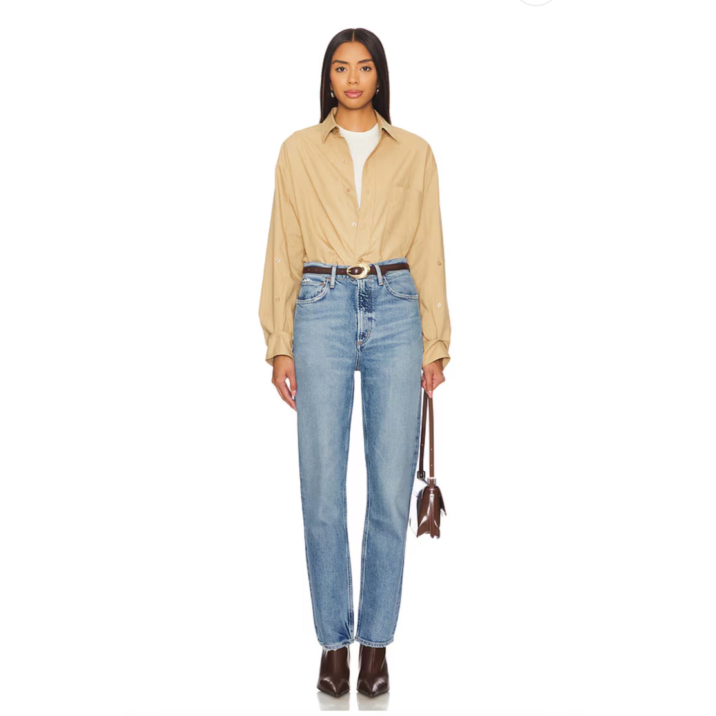 AGOLDE High Rise Stovepipe Jeans