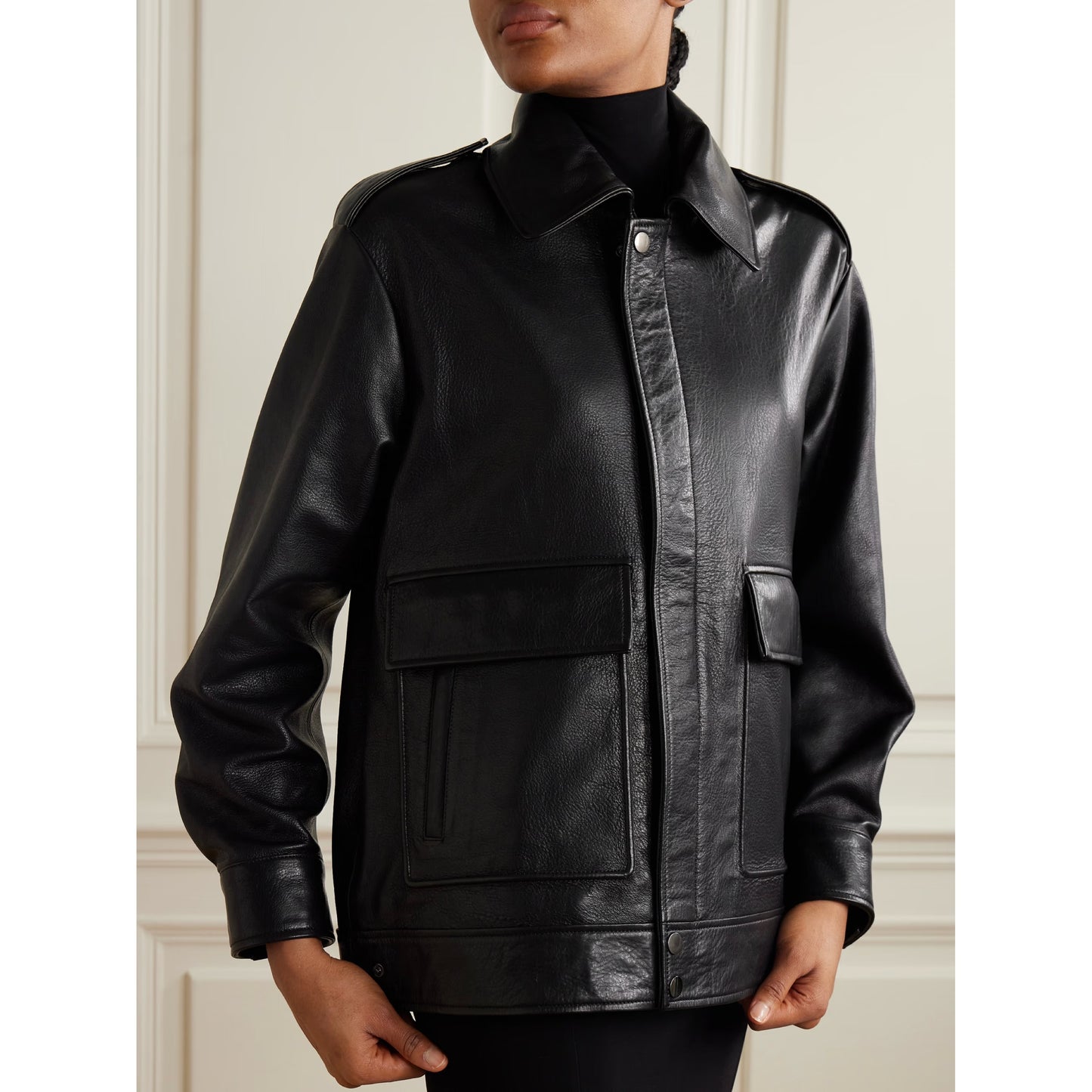 Nour Hammour Leather Jacket