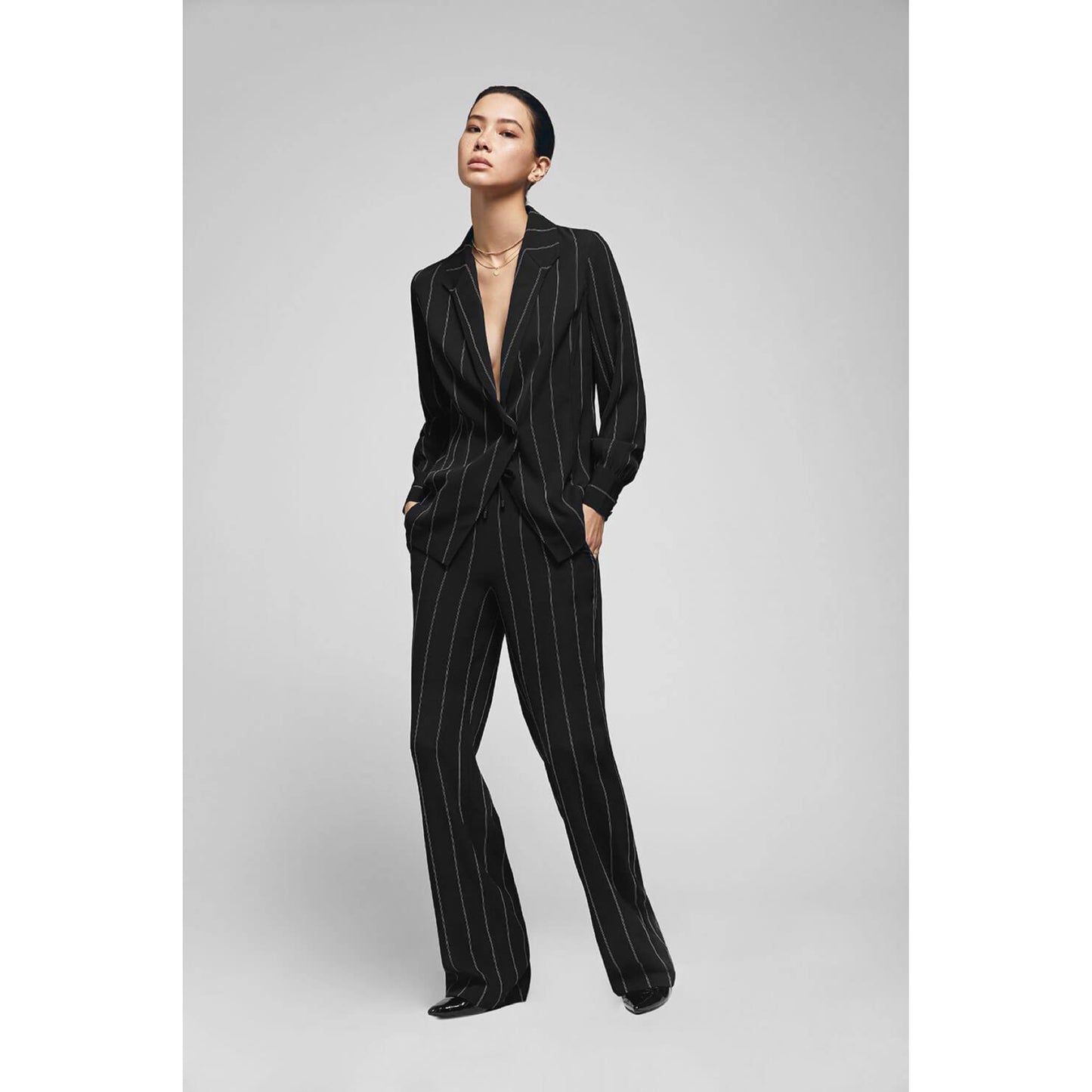 Anine Bing Pinstripe Suit