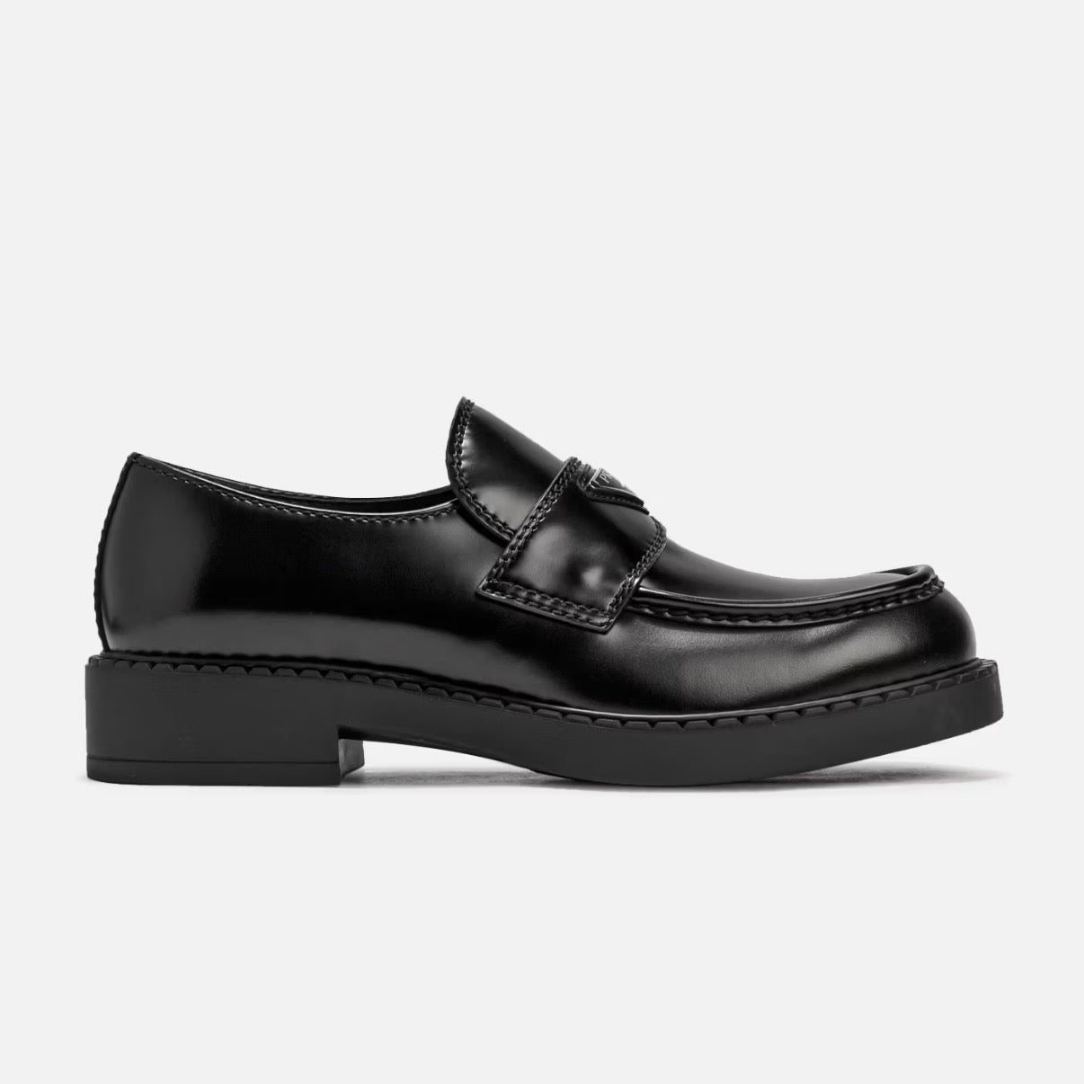 Prada Brushed Leather Loafers