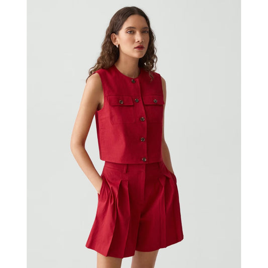 Theory Linen Blend Vest