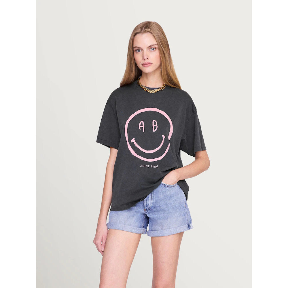 Anine Bing Smiley Tee