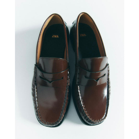 Zara Leather Loafers
