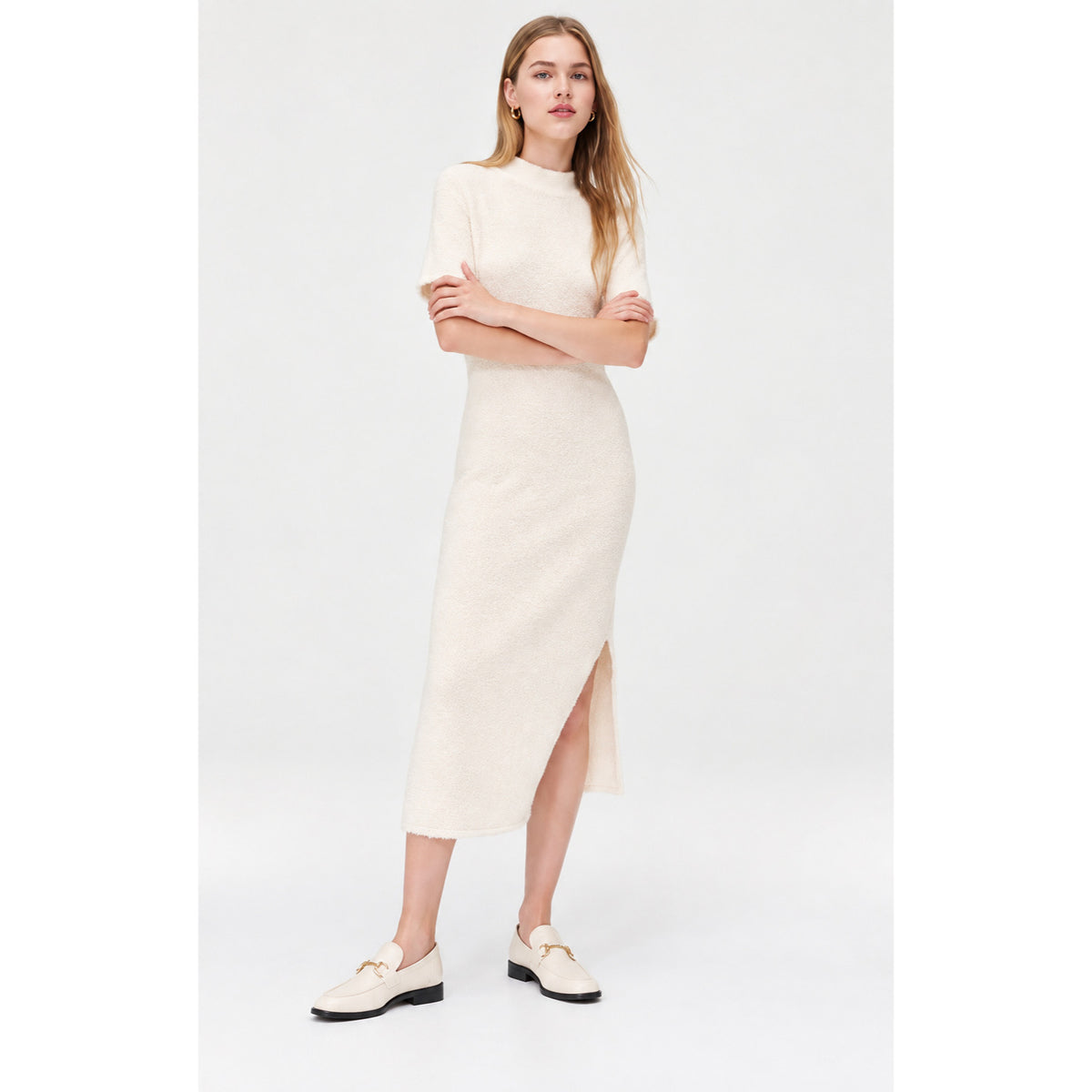 Naadam Luxe Bouclé Dress