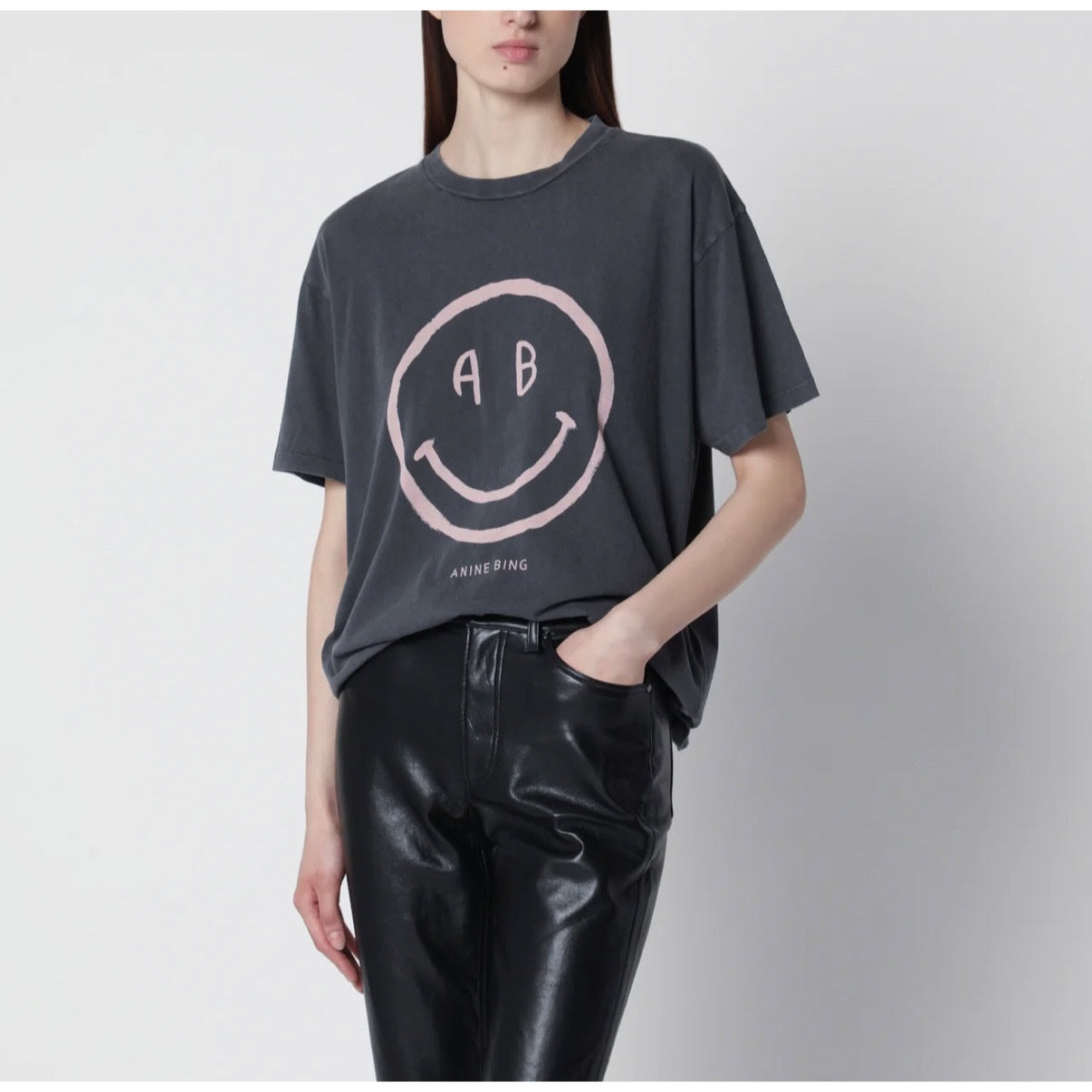 Anine Bing Smiley Tee