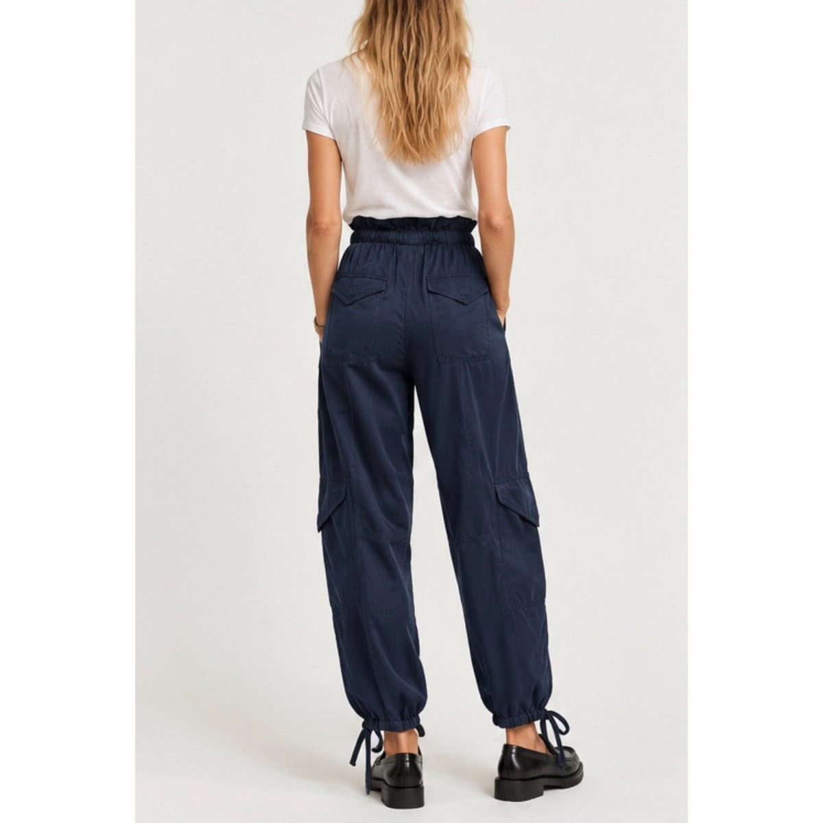 Ganni Satin Cargo Pants
