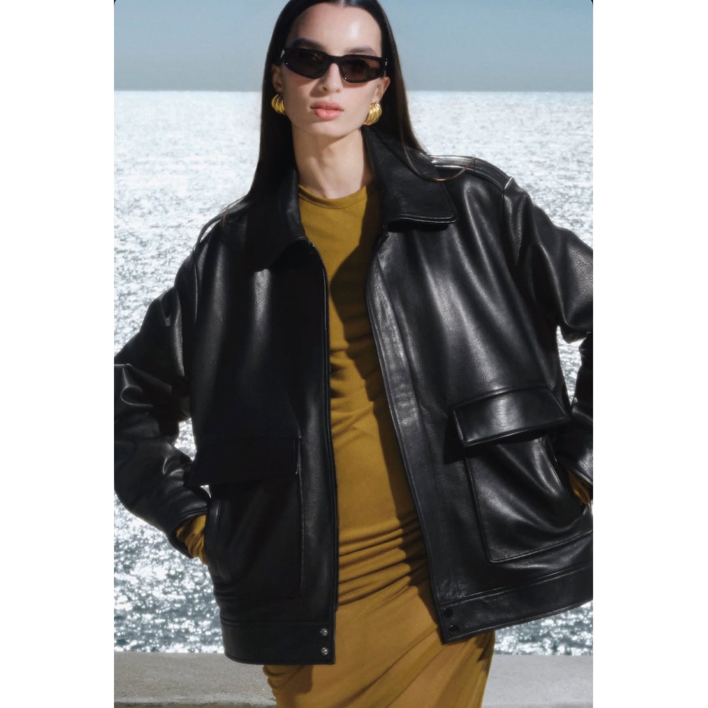 Nour Hammour Leather Jacket