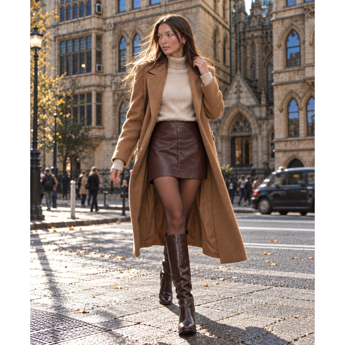 Helmut Lang Leather Skirt