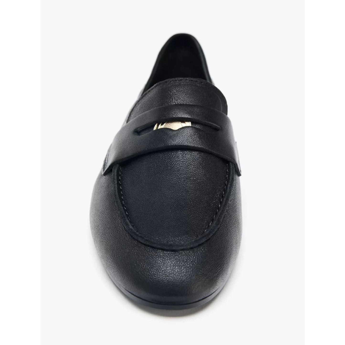 Zara Leather Penny Loafers