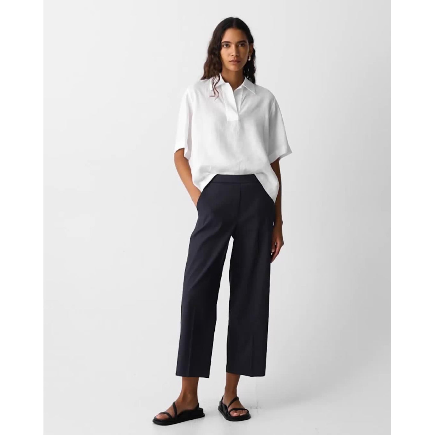 Theory Linen Blend Pants