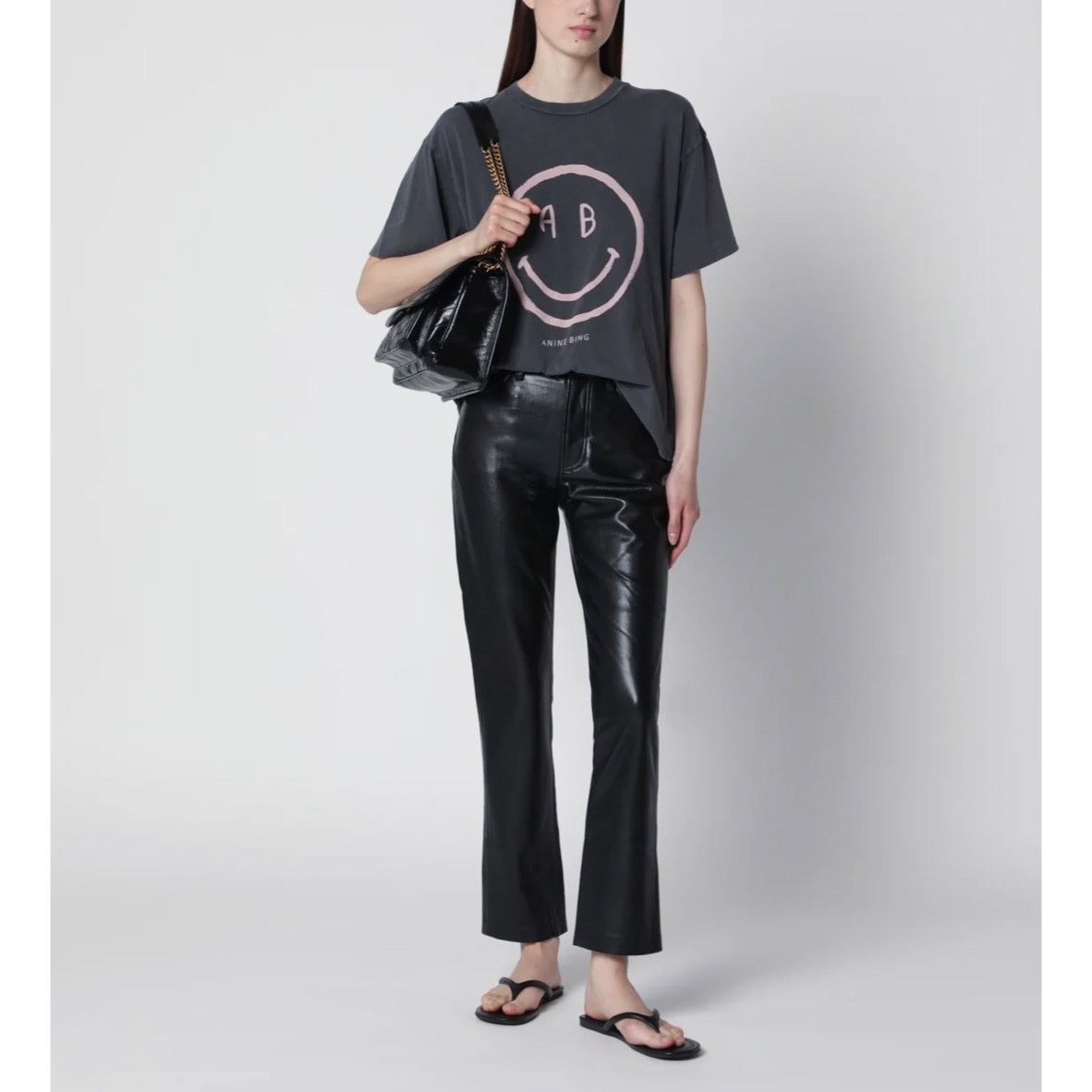 Anine Bing Smiley Tee