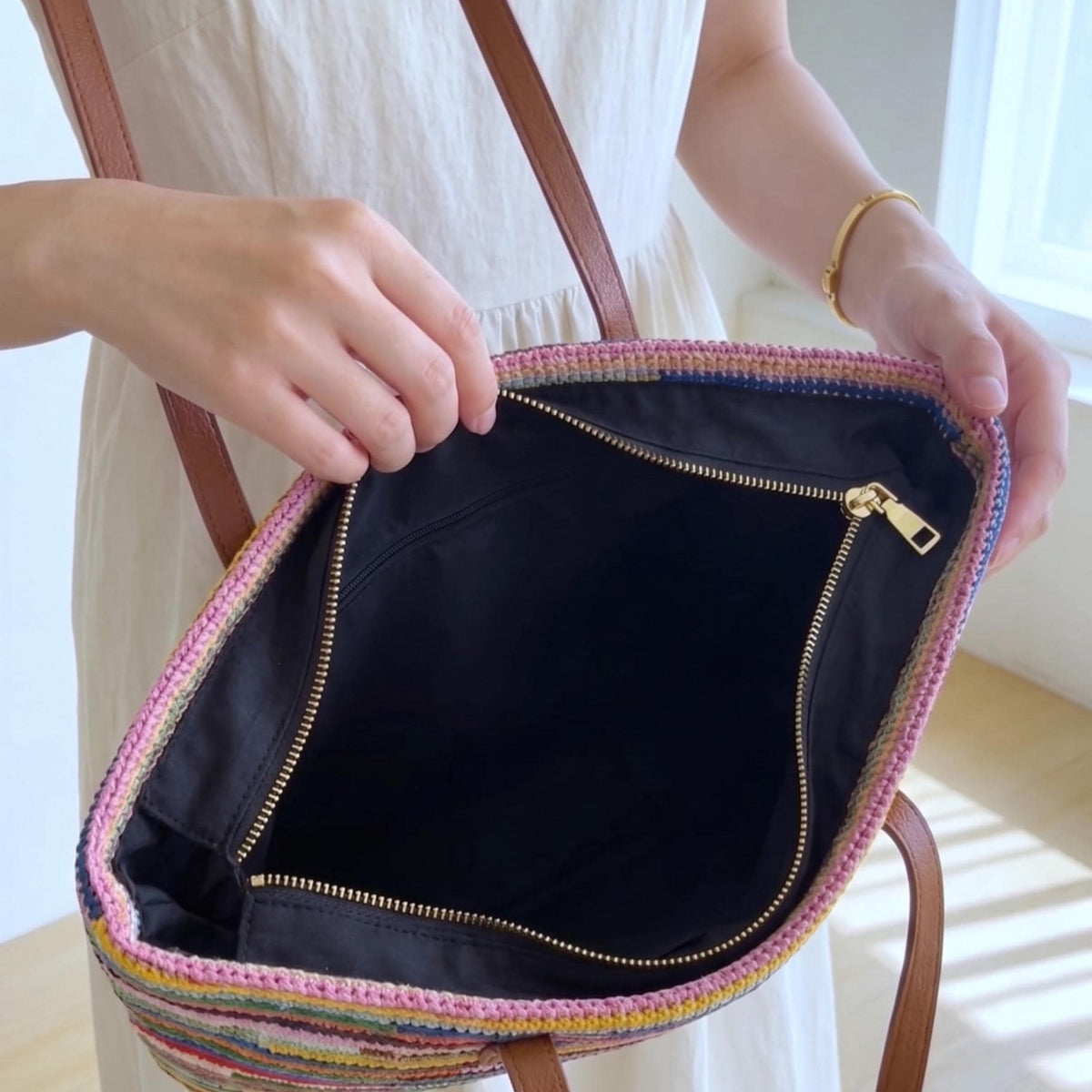 “Miu Miu” Crochet Shoulder Bag